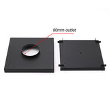 Shower Heads & Screens: Watermark Matt Black Large 200mm Tile Insert Floor Drain Shower Grate 80mm Waste