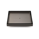 Shower Heads & Screens: Gun Metal Large Square 200x200mm Tile Insert Floor Drain Shower Grate 80mm Waste