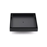 Shower Heads & Screens: Matt Black 150x150mm Tile Insert Floor Drain Shower Grate 50mm Outlet Watermark
