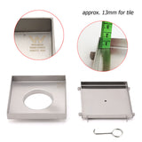 Square 150x150mm Tile Insert Floor Drain 80mm Waste Stainless Steel Shower Grate