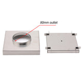 Square 150x150mm Tile Insert Floor Drain 80mm Waste Stainless Steel Shower Grate