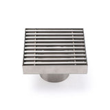 Shower Heads & Screens: Bathroom SUS 100mm Square Strip Fence Sword Shower Grate Floor Drain 50mm Outlet