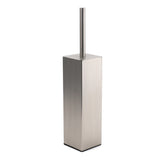 Shower Accessories: Brushed Nickel Cubic Square Toilet Brush Stainless Steel Wall Mounted Holder Cup