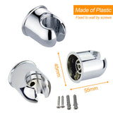 Shower Heads & Screens: Round ABS Plastic Chrome Wall Hang Bracket Holder For Hand Held Shower Head Hose