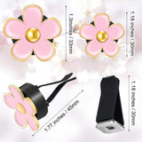 6 Pcs Daisy Flower Air Vent Clip Accessories Air Conditioning Outlet Clip Car Air Freshener Dashboard Accessories Charm Car Inter Decor(3 cm, 3.3 cm,Black, Pink, White)