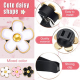 6 Pcs Daisy Flower Air Vent Clip Accessories Air Conditioning Outlet Clip Car Air Freshener Dashboard Accessories Charm Car Inter Decor(3 cm, 3.3 cm,Black, Pink, White)
