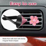 8Pcs Cute Car Air Freshener Vent Clips, Resin Flower Vent Clips, Cute Car Accessories for Women Interior