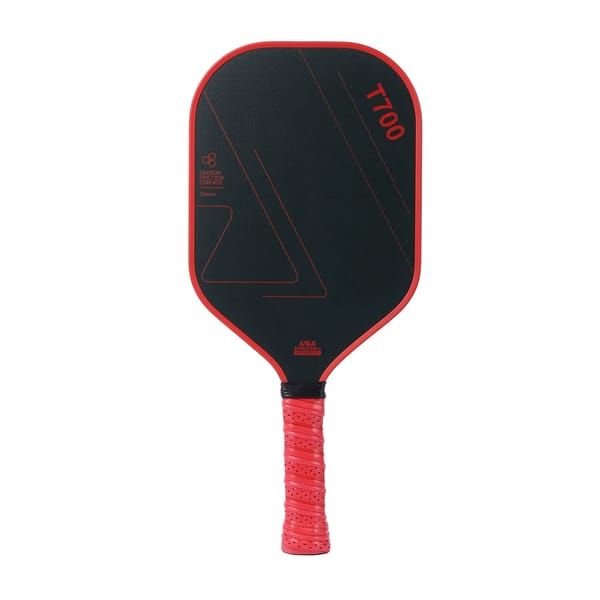 Grey‑Black T700 Carbon Fiber Pickleball Paddle Set, 16mm Textured Matte Surface, Complete Kit with Oxford Carry Bag & Pickleball Balls