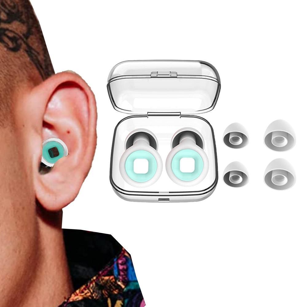 Reusable Hoop Noise Reduction Earplugs Black