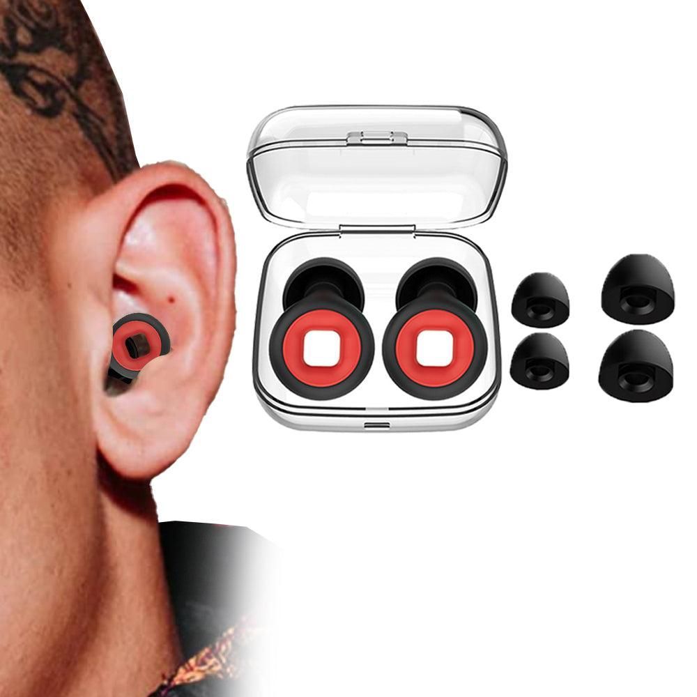 Reusable Hoop Noise Reduction Earplugs Black
