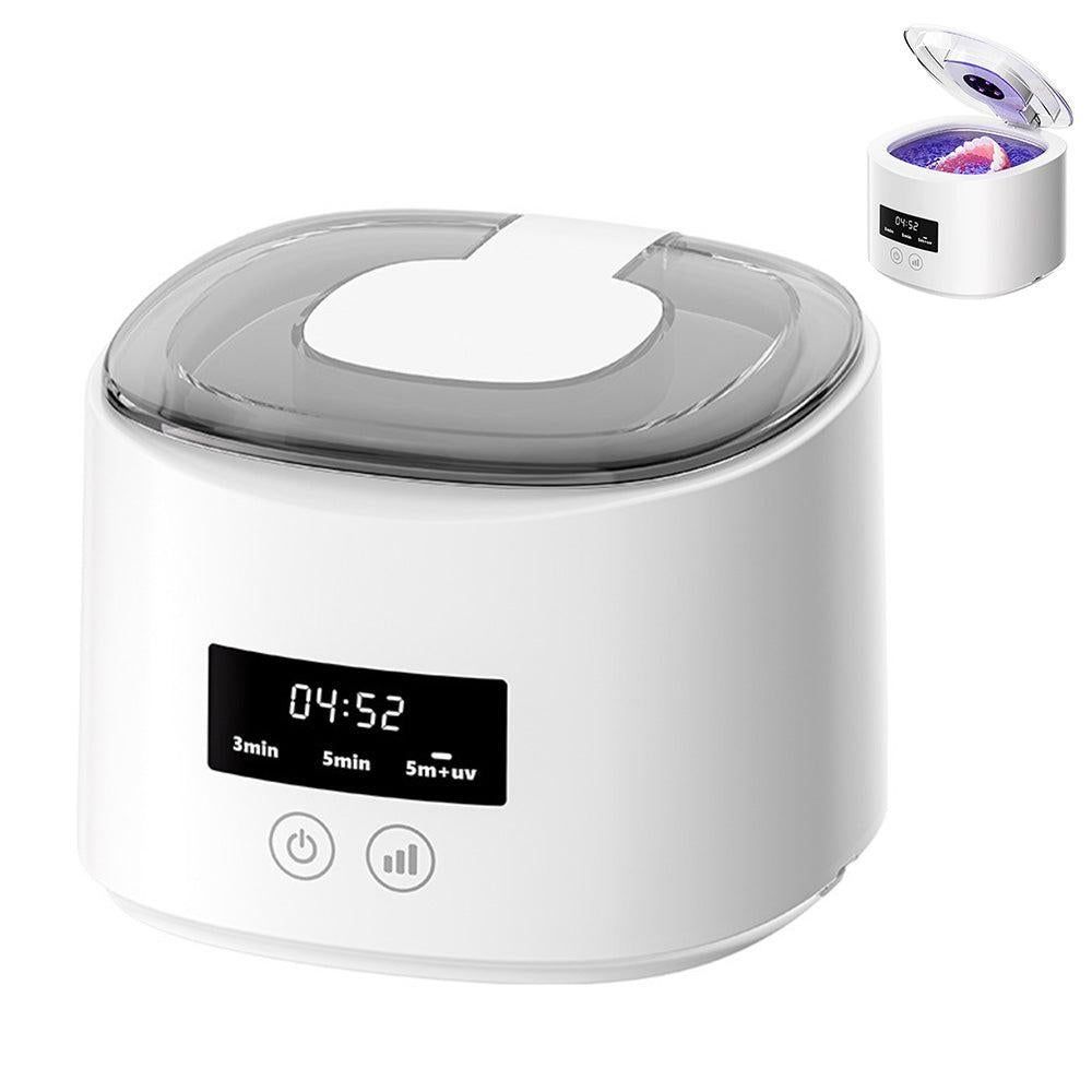 Ultrasonic Retainer Cleaner Dental Cleaning Machine White