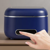 Upgraded Retainer Cleaner Machine for Braces Aligner Toothbrush Jewelry Blue