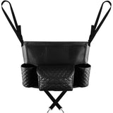 Car Handbag Purse Holder Between Seats Car Consoles Storage Bag Auto Seat Barrier-Black