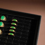 100 Slots Jewelry Ring Display Organizer Tray Case