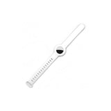 Silicone Airtag Wristband White