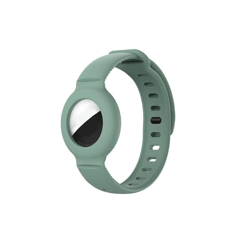 Silicone Airtag Wristband Black