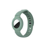 Silicone Airtag Wristband Green
