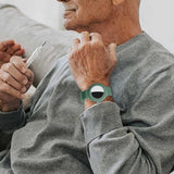 Silicone Airtag Wristband Green