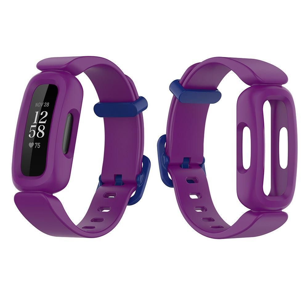 2Pcs For Fitbit Ace 3 Replacement Wristband Silicone Watch Straps Purple