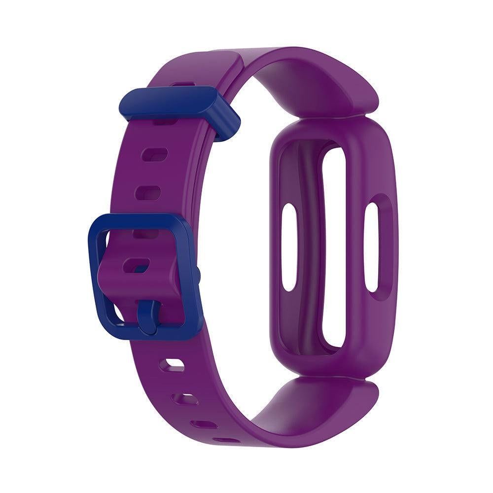 2Pcs For Fitbit Ace 3 Replacement Wristband Silicone Watch Straps Purple