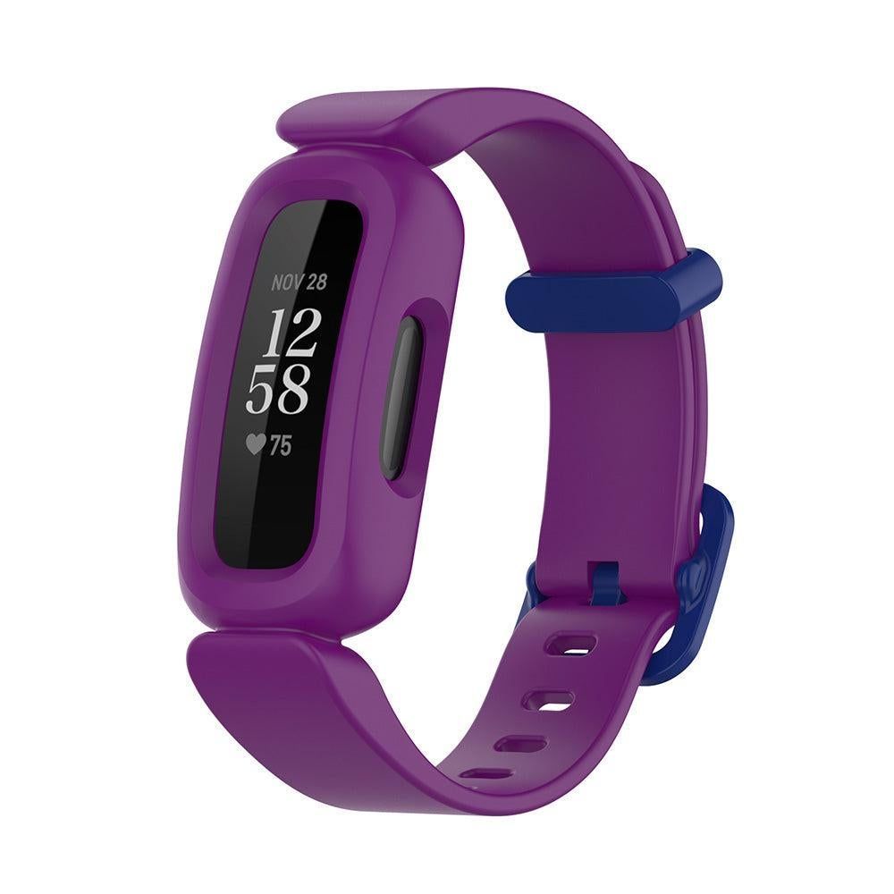 2Pcs For Fitbit Ace 3 Replacement Wristband Silicone Watch Straps Purple