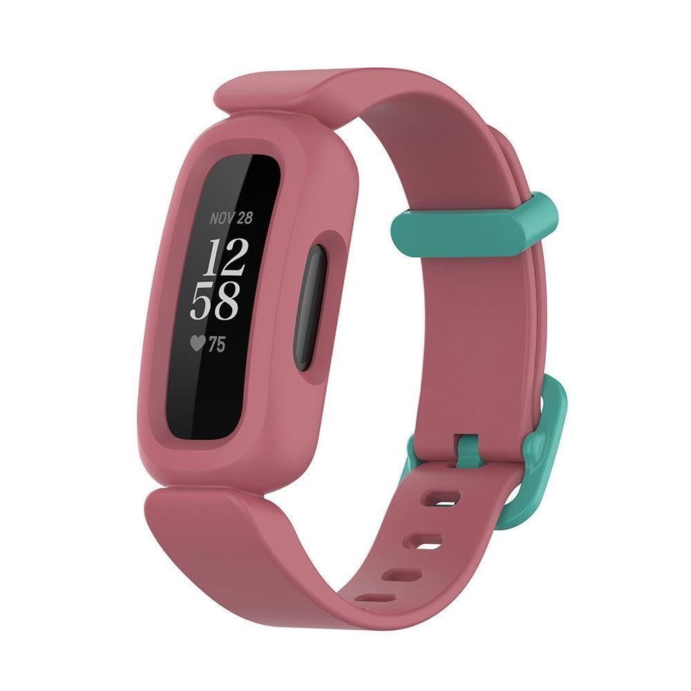 2Pcs For Fitbit Ace 3 Replacement Wristband Silicone Watch Straps Pink