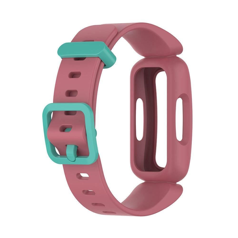 2Pcs For Fitbit Ace 3 Replacement Wristband Silicone Watch Straps Pink