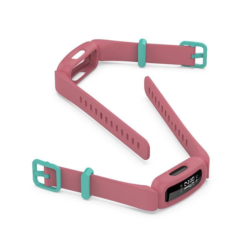 2Pcs For Fitbit Ace 3 Replacement Wristband Silicone Watch Straps Pink