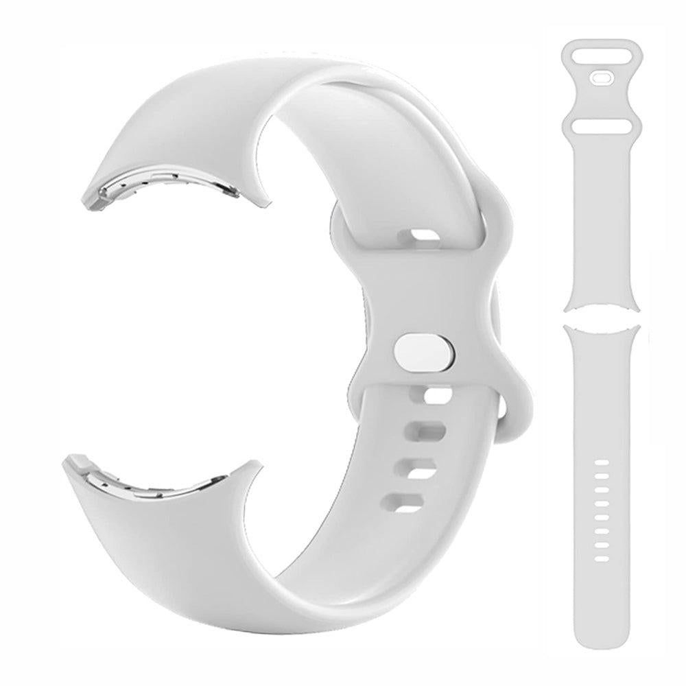 1 / 2 Soft Replacement Strap Silicone Sport Watch Band White - S Compatible and Suitable for Google Pixel Watch