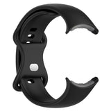 For Google Pixel Watch 1 / 2 Soft Replacement Strap Silicone Sport Watch Band Black - S