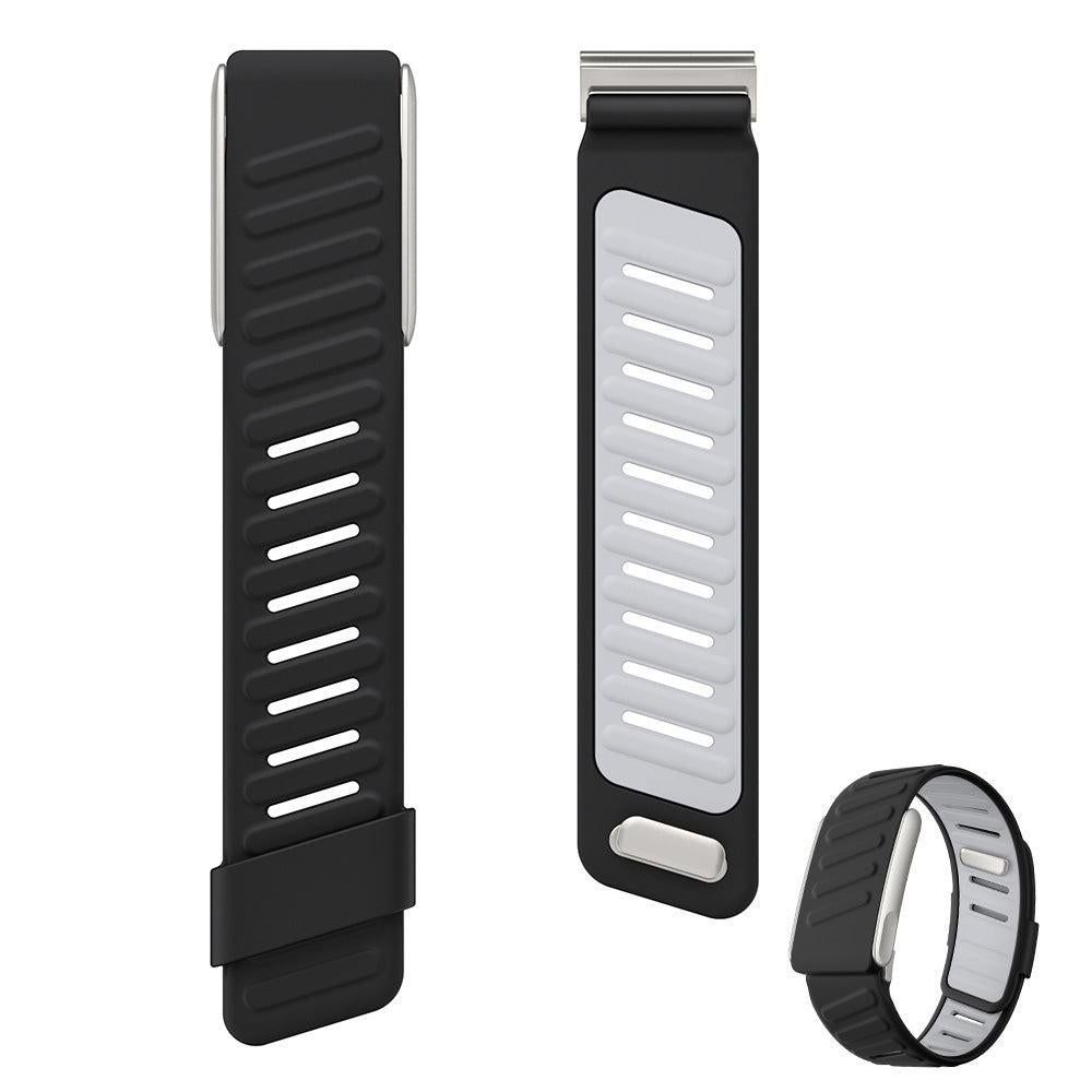 Silicone Sport Band for Whoop 5.0 Waterproof Replacement Wrist Strap Dark Grey