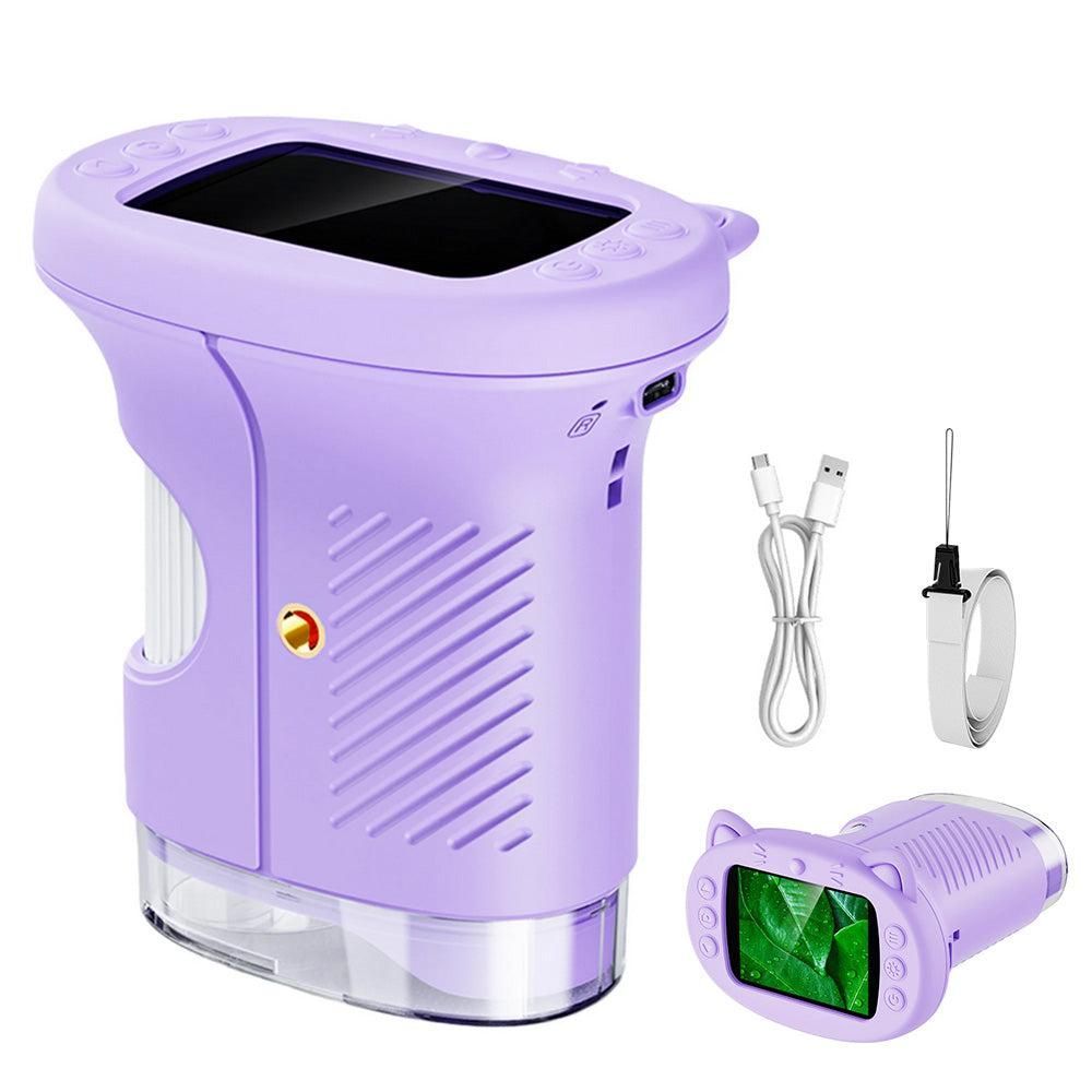 1000X Handheld Microscope - 1080P Mini Pocket Digital Microscope Purple