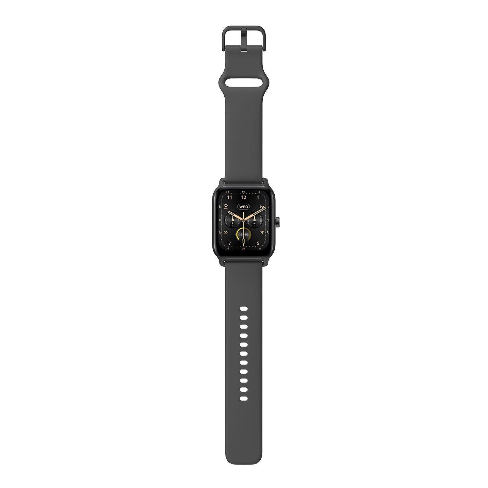 1.8inch Smart Watch IP68 BT5.3 for Android iOS with Heart Rate Monitoring Exercise Records 1pc（Black）