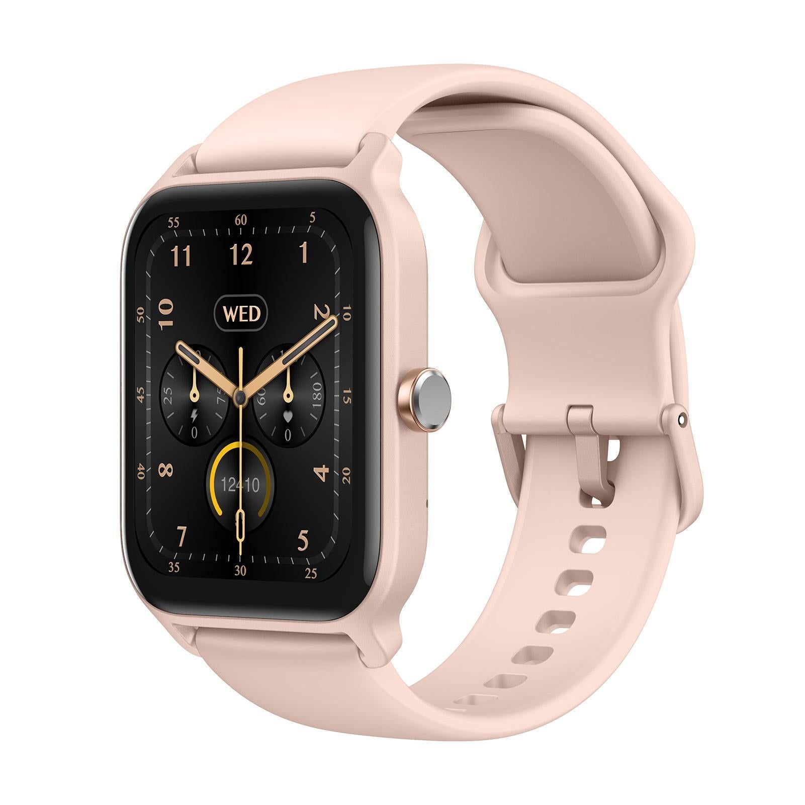 1.8inch Smart Watch IP68 BT5.3 for Android iOS with Heart Rate Monitoring Exercise Records 1pc（Black）