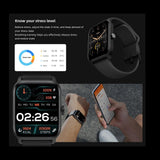 1.8inch Smart Watch IP68 BT5.3 for Android iOS with Heart Rate Monitoring Exercise Records 1pc（Blue）