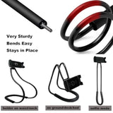 70cm 360°Rotating Neck Phone Holder Universal Clip for Phone Tablet Black