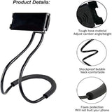 70cm 360°Rotating Neck Phone Holder Universal Clip for Phone Tablet Black