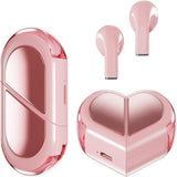 K520 deformable cute heart-shaped bluetooth headset tws compact stereo - pink