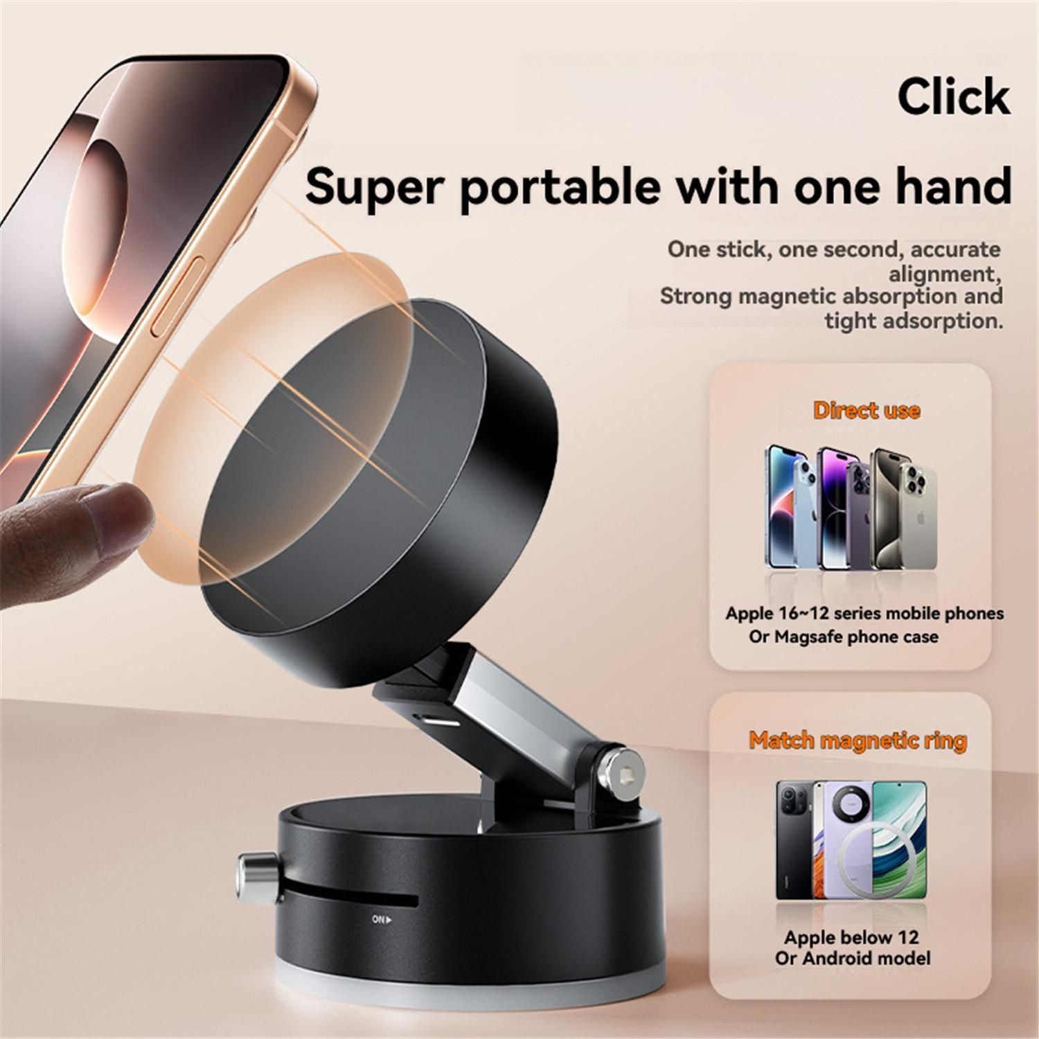 Vacuum suction cup mobile phone holder car mount desktop portable holder