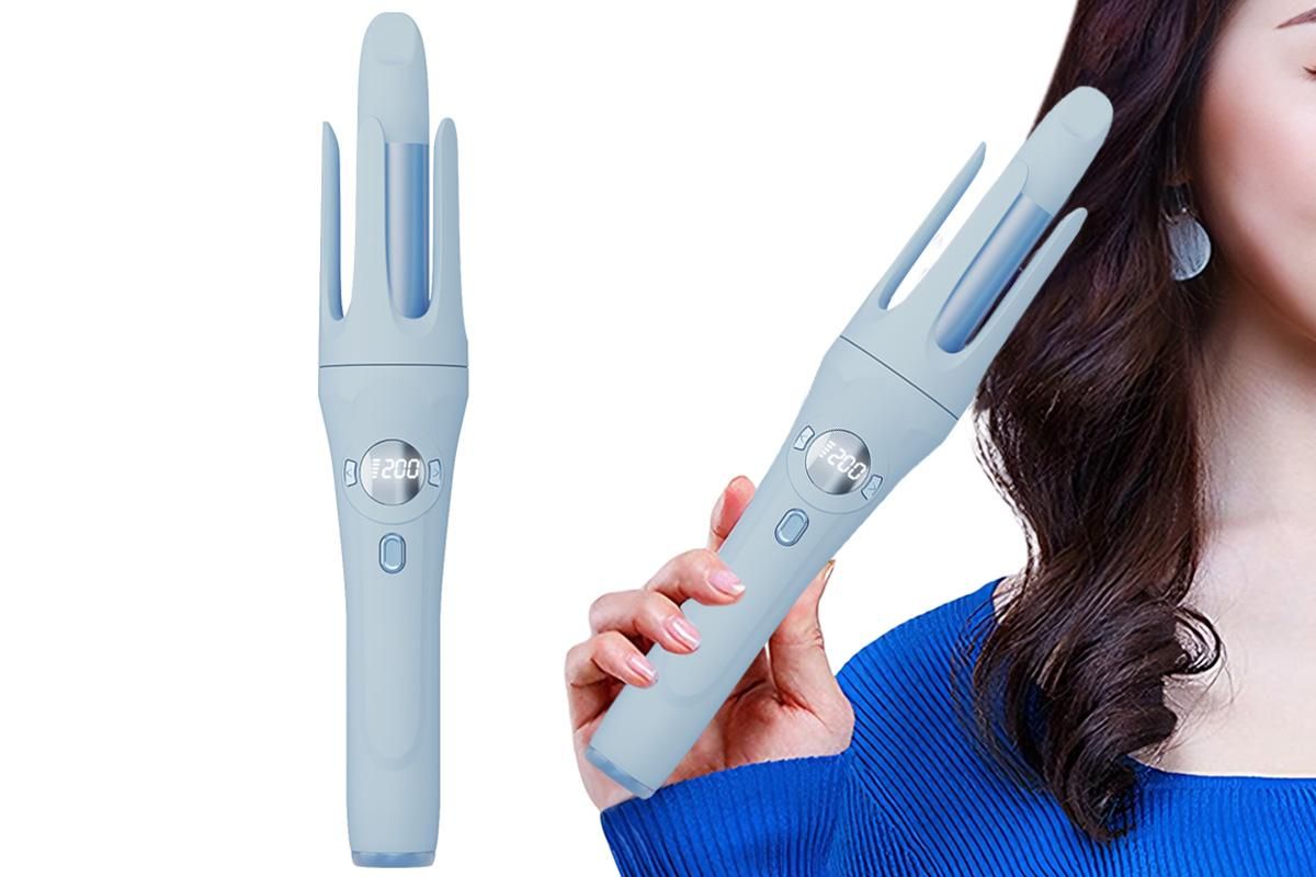 Auto Rotating Wireless Hair Curler 32mm for All Hair Types -Purple
