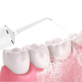 Cordless Water Flosser Teeth Cleaner 300ML Dental Flosser with 4 Jet Tips -White