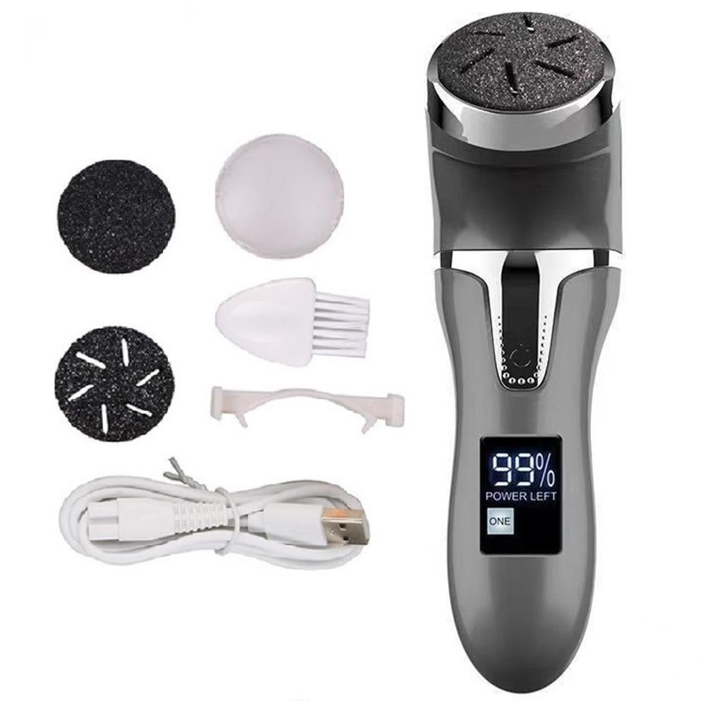 Electric Callus Remover for Feet Water-resistant 2 Speeds Pedicure Kit -Black and 12pcs kit