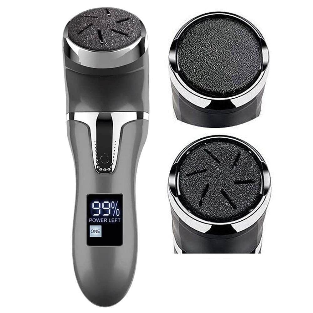Electric Callus Remover for Feet Water-resistant 2 Speeds Pedicure Kit -Black and 12pcs kit