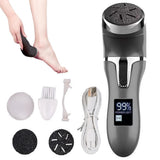 Electric Callus Remover for Feet Water-resistant 2 Speeds Pedicure Kit -Black and 12pcs kit