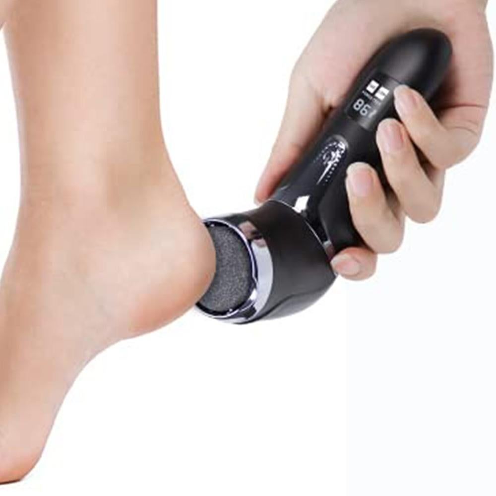 Electric Callus Remover for Feet Water-resistant 2 Speeds Pedicure Kit -Black and 12pcs kit