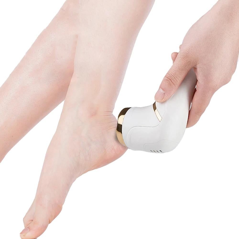 Electric Callus Remover for Feet Water-resistant 2 Speeds Pedicure Kit -White and 12pcs kit