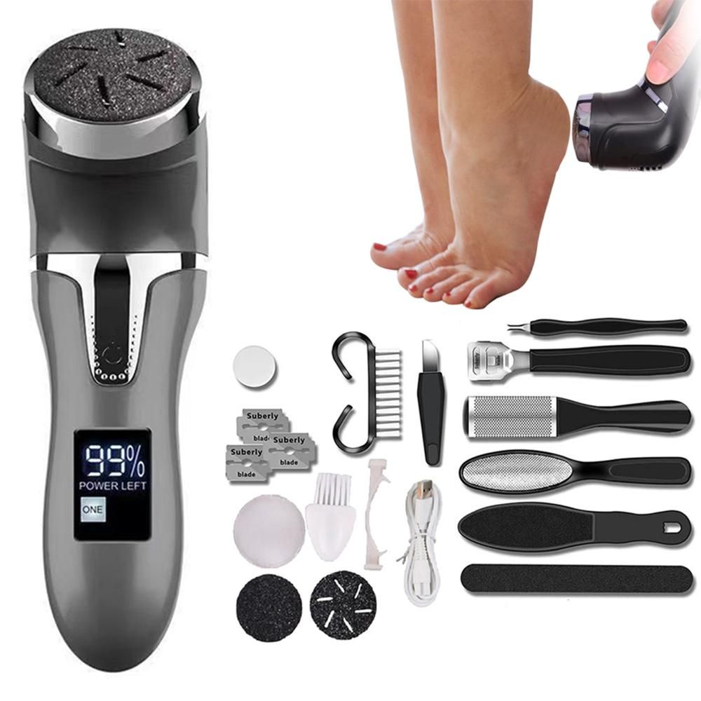 Electric Callus Remover Foot Sander Rough Feet Rechargeable Dead Skin Tools Kit