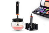 Electric Makeup Brush Cleaner Dryer Electric Cosmetic Make Up Brushes Set Cleaning Tool-Black