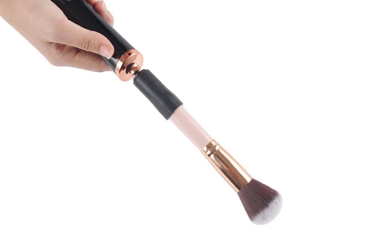 Electric Makeup Brush Cleaner Dryer Electric Cosmetic Make Up Brushes Set Cleaning Tool-Black