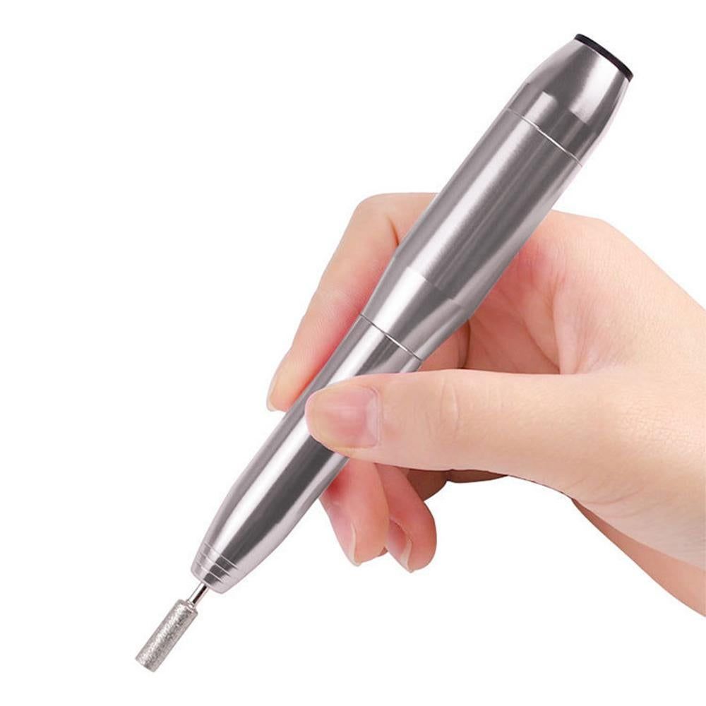 Electric Nail Drill Kit Cordless Nail Drill Portable USB Rechargeable Manicure Pedicure Tools for Acrylic Gel Nails -Gold